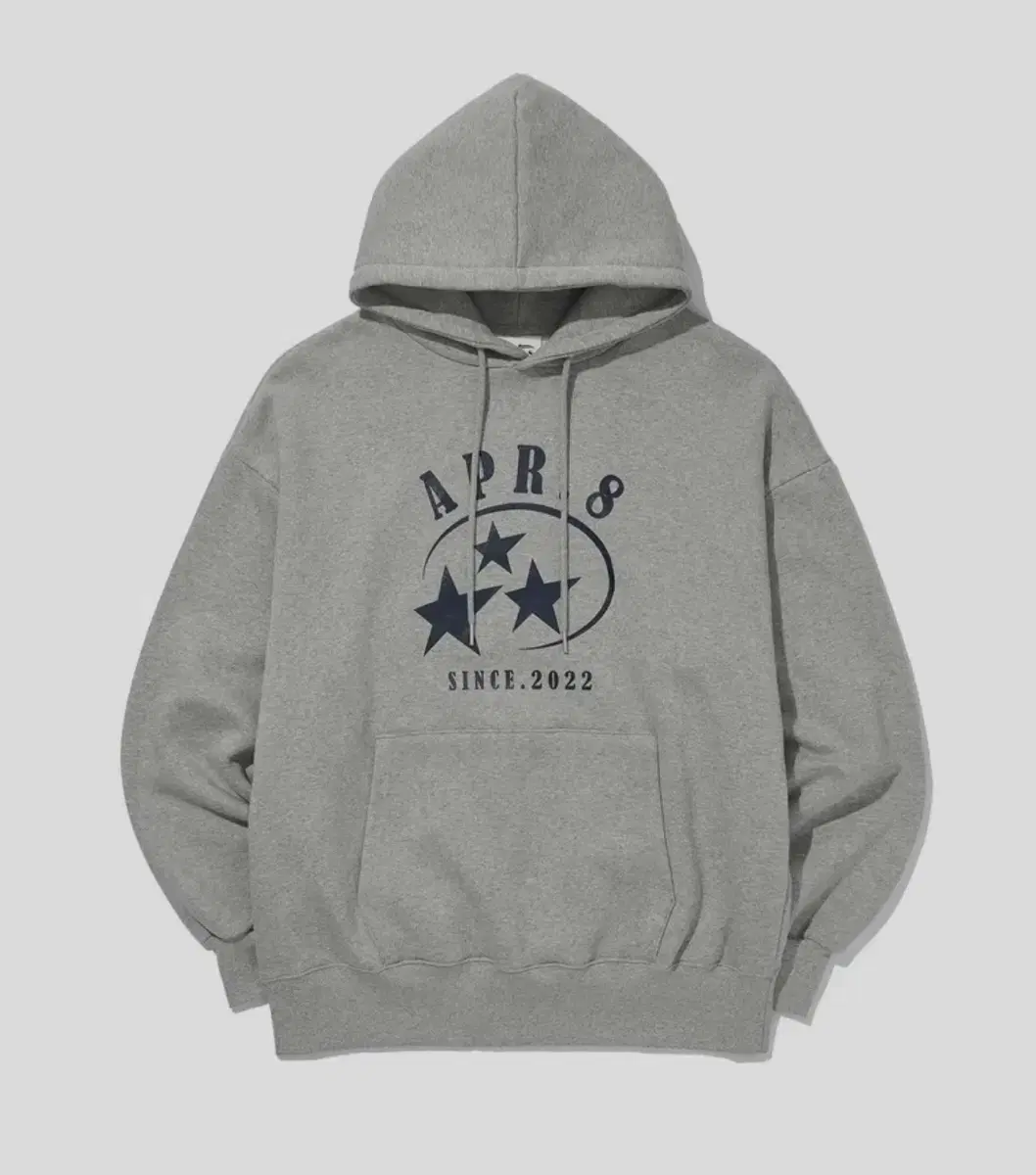 [새상품] 에이프릴에잇 후드티 그레이 star logo hoodie